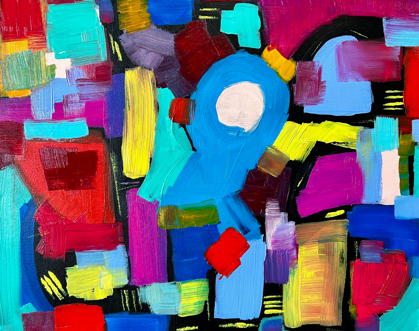 Roundabout - 16"x20" Original Abstract Painting