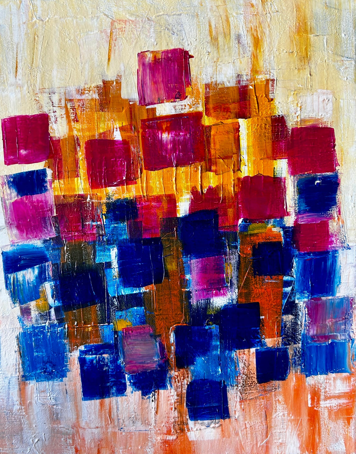A transition to Spring - 16"x20" Original Abstract Painting