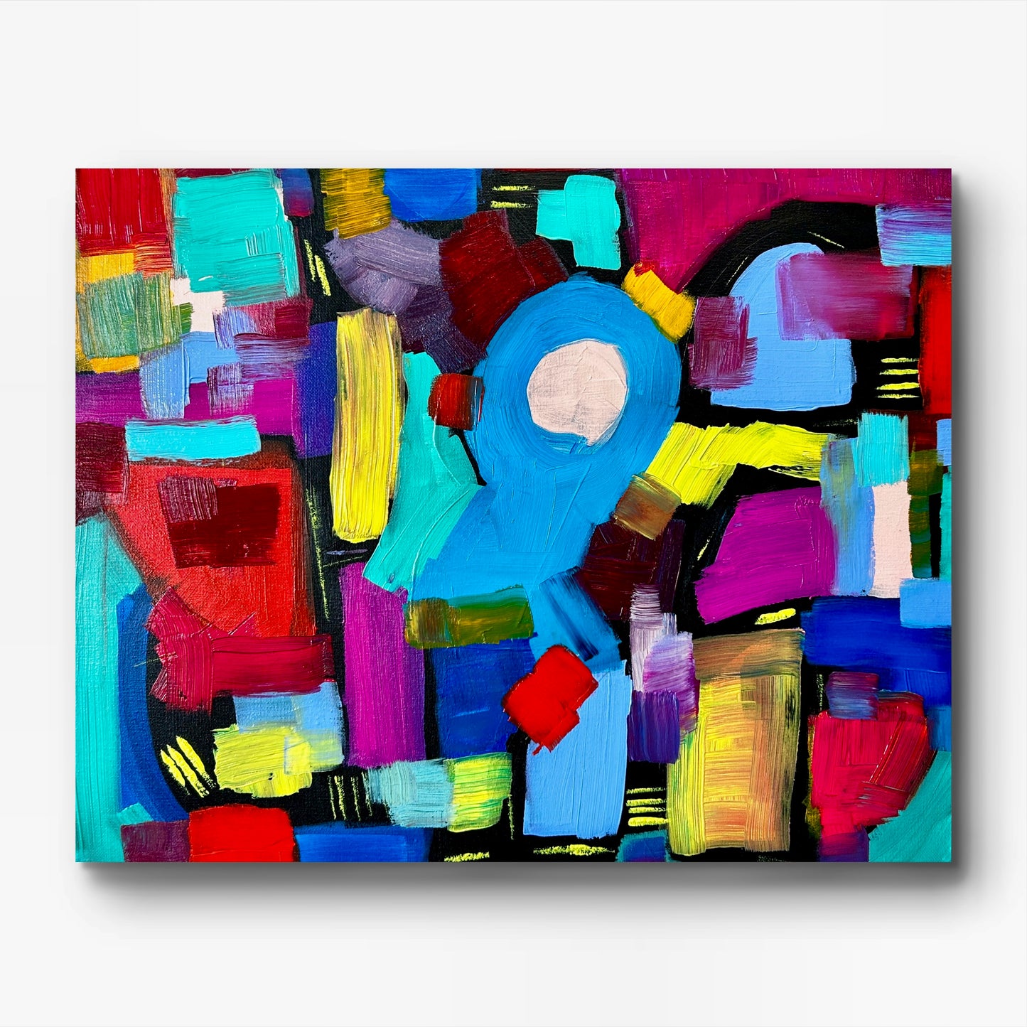 Roundabout - 16"x20" Original Abstract Painting