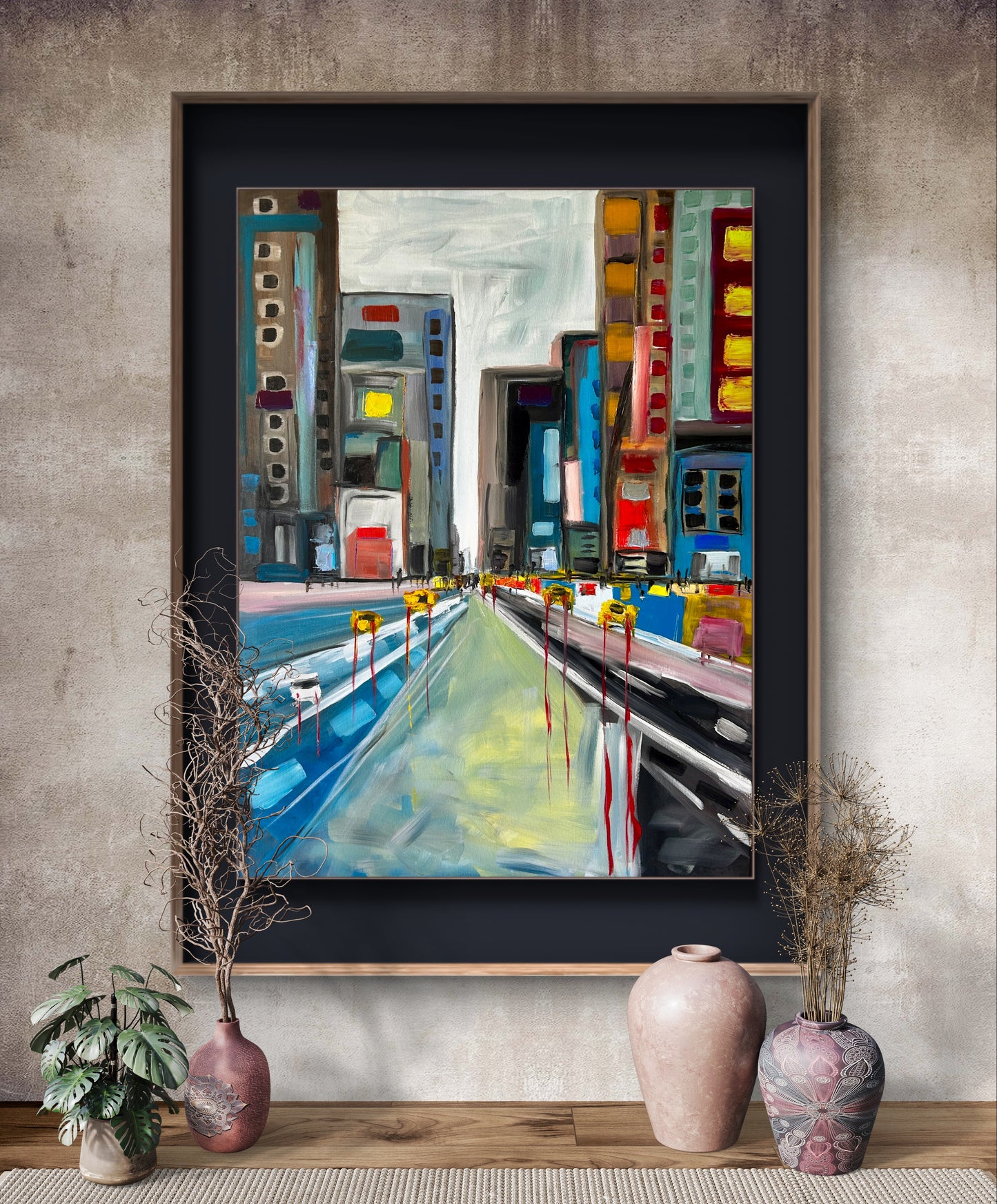 City Street 30x40” on canvas