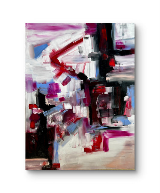 Frozen in time - 36"x48" Abstract Painting