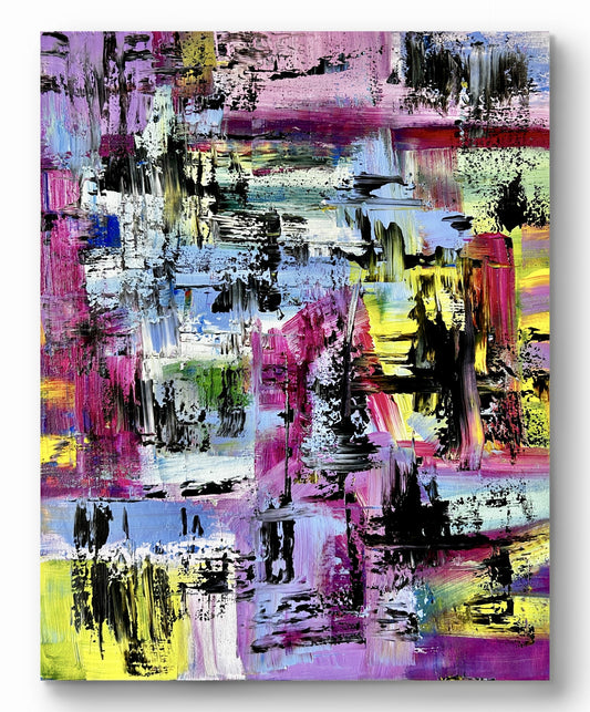 Urban Discord - 16"x20" Original Abstract Painting